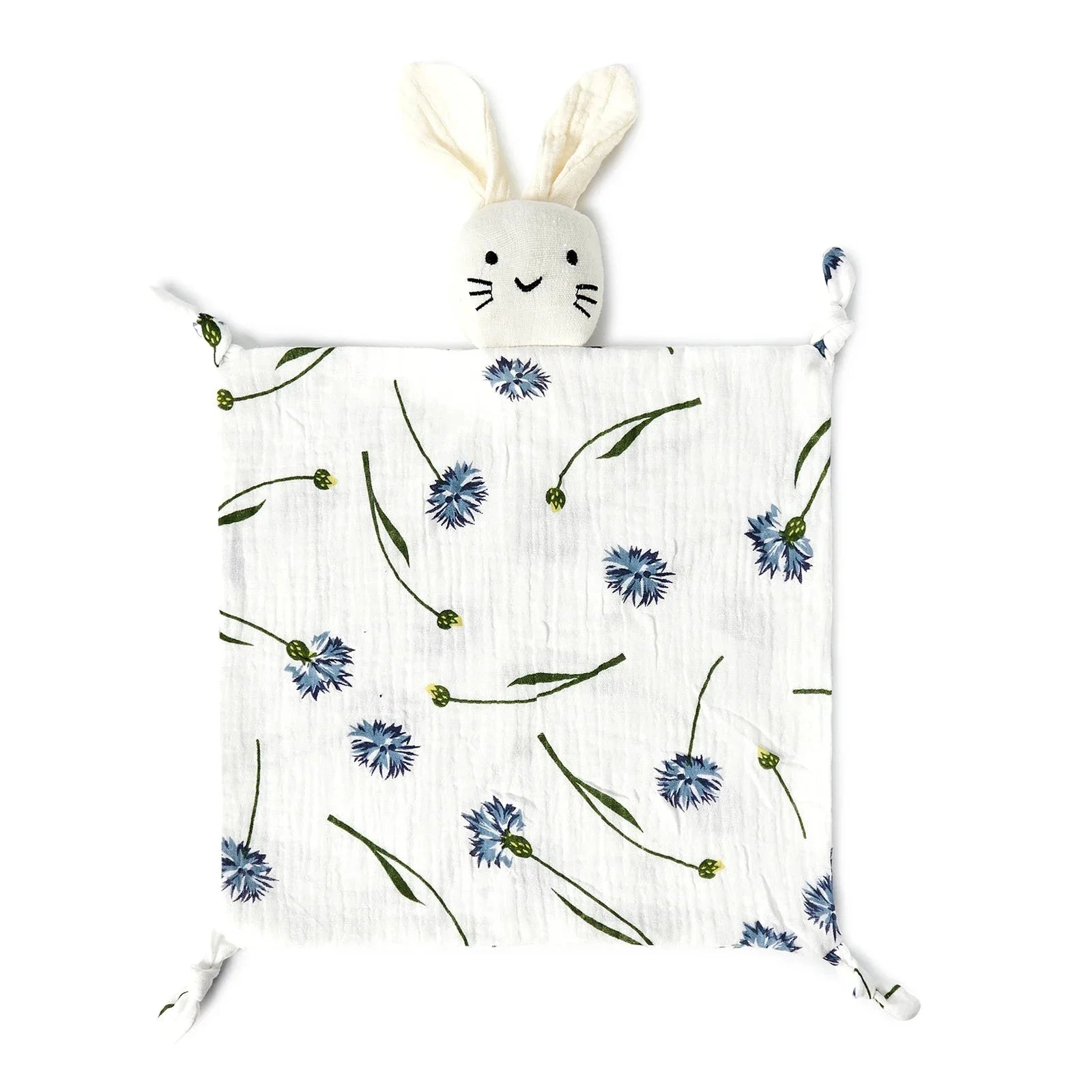 Doudou lapin en gaze de coton
